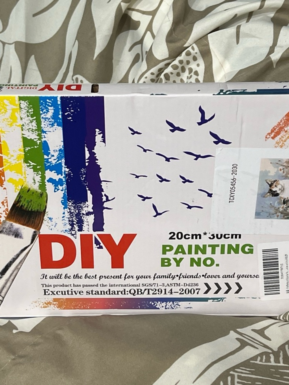 To My Lovers Paint-by-Number Set - Red, Yellow, Blue, White